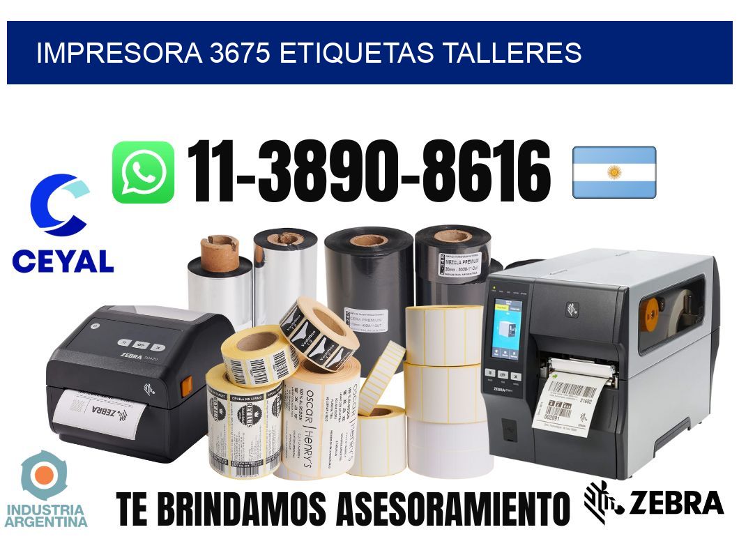 impresora 3675 etiquetas talleres