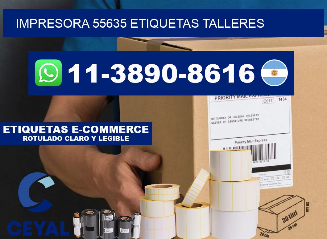 impresora 55635 etiquetas talleres