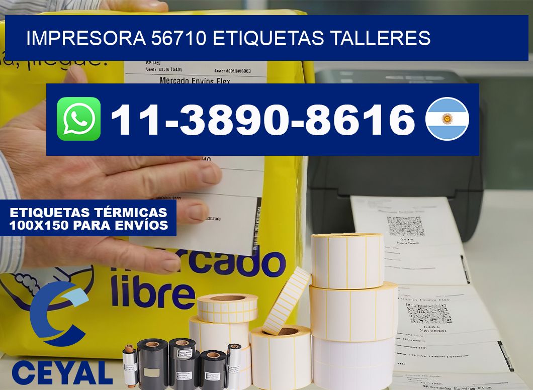 impresora 56710 etiquetas talleres