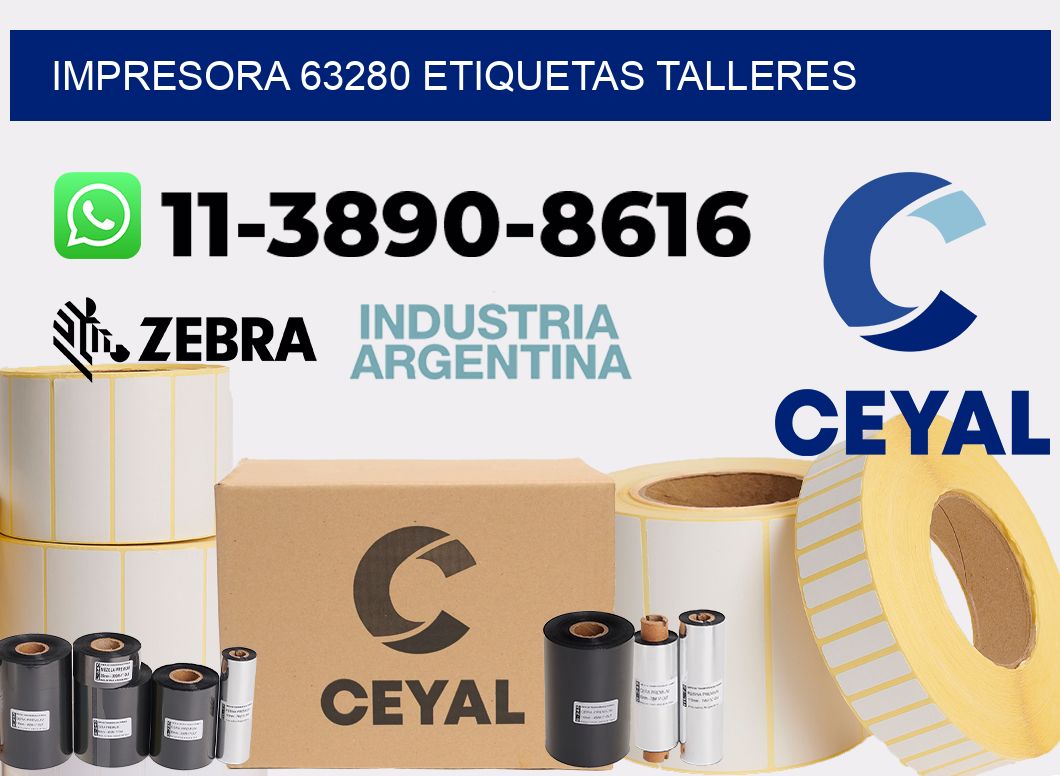 impresora 63280 etiquetas talleres