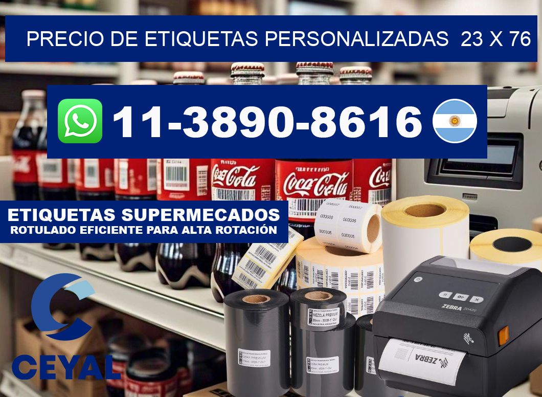 precio de etiquetas personalizadas 23 x 76