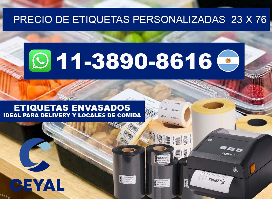 precio de etiquetas personalizadas 23 x 76