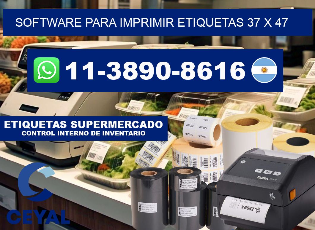 software para imprimir etiquetas 37 x 47