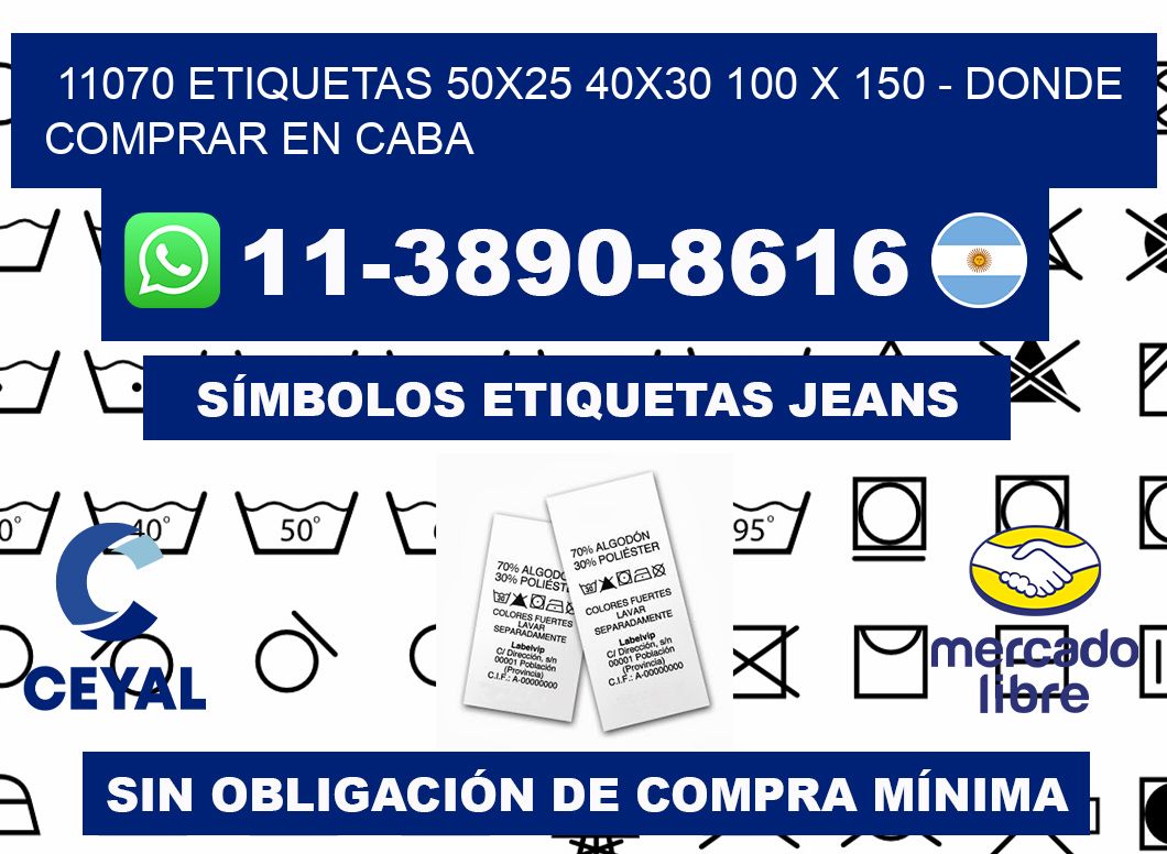 11070 etiquetas 50x25 40x30 100 x 150 - Donde Comprar en Caba