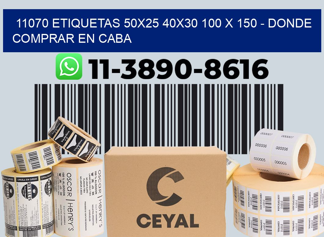 11070 etiquetas 50x25 40x30 100 x 150 - Donde Comprar en Caba
