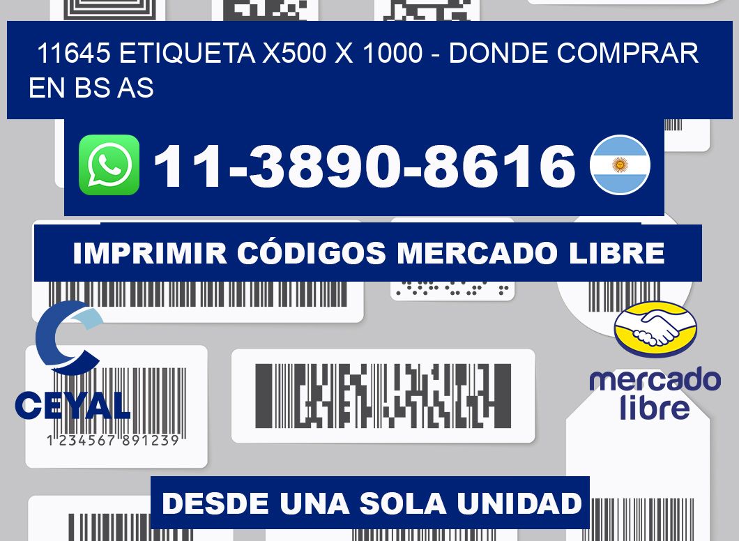 11645 etiqueta x500 x 1000 - Donde Comprar en bs as