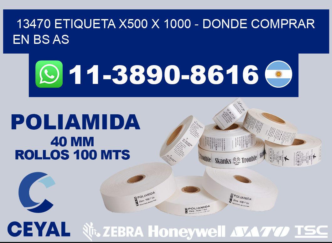 13470 etiqueta x500 x 1000 - Donde Comprar en bs as