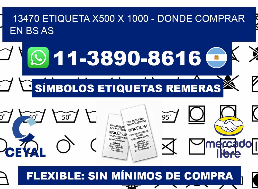 13470 etiqueta x500 x 1000 - Donde Comprar en bs as