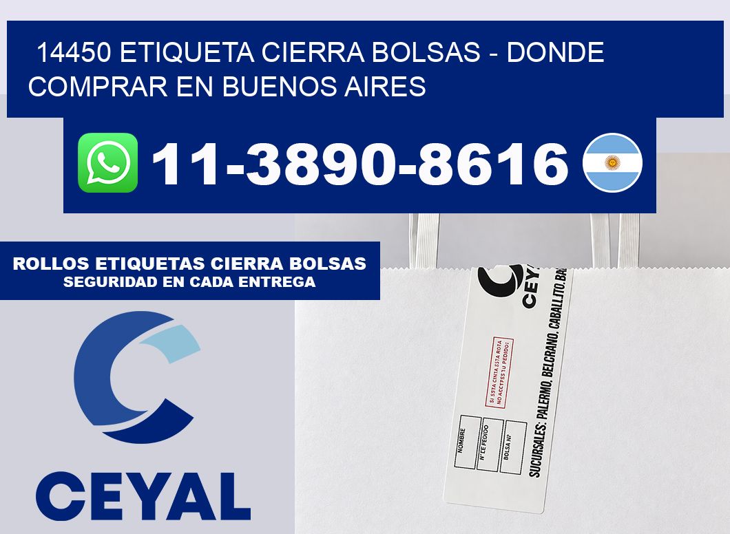 14450 etiqueta Cierra Bolsas – Donde Comprar en Buenos Aires
