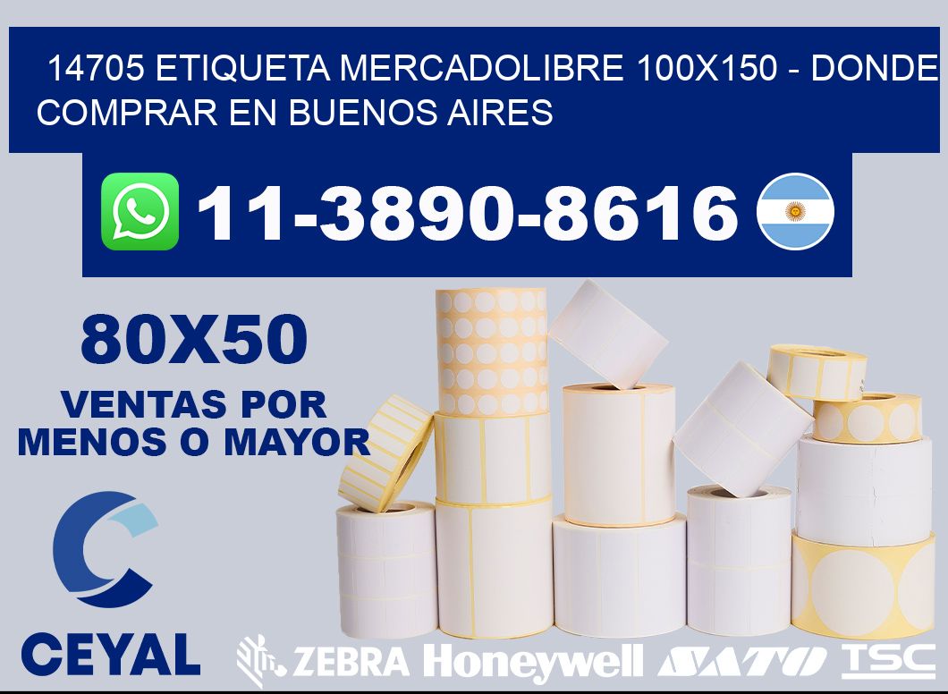 14705 etiqueta MercadoLibre 100x150 - Donde Comprar en Buenos Aires