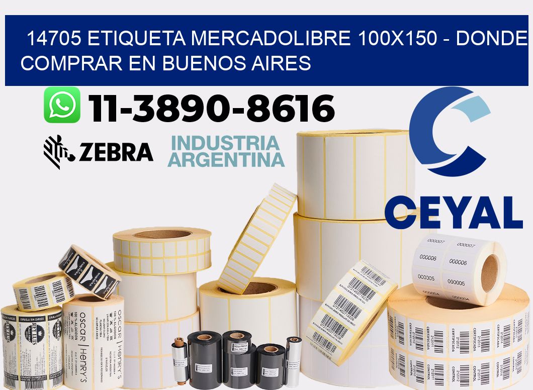 14705 etiqueta MercadoLibre 100x150 - Donde Comprar en Buenos Aires