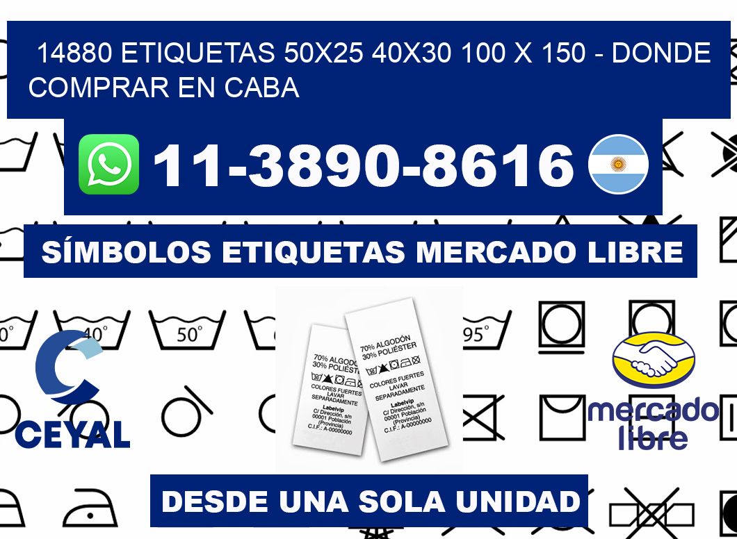 14880 etiquetas 50x25 40x30 100 x 150 - Donde Comprar en Caba