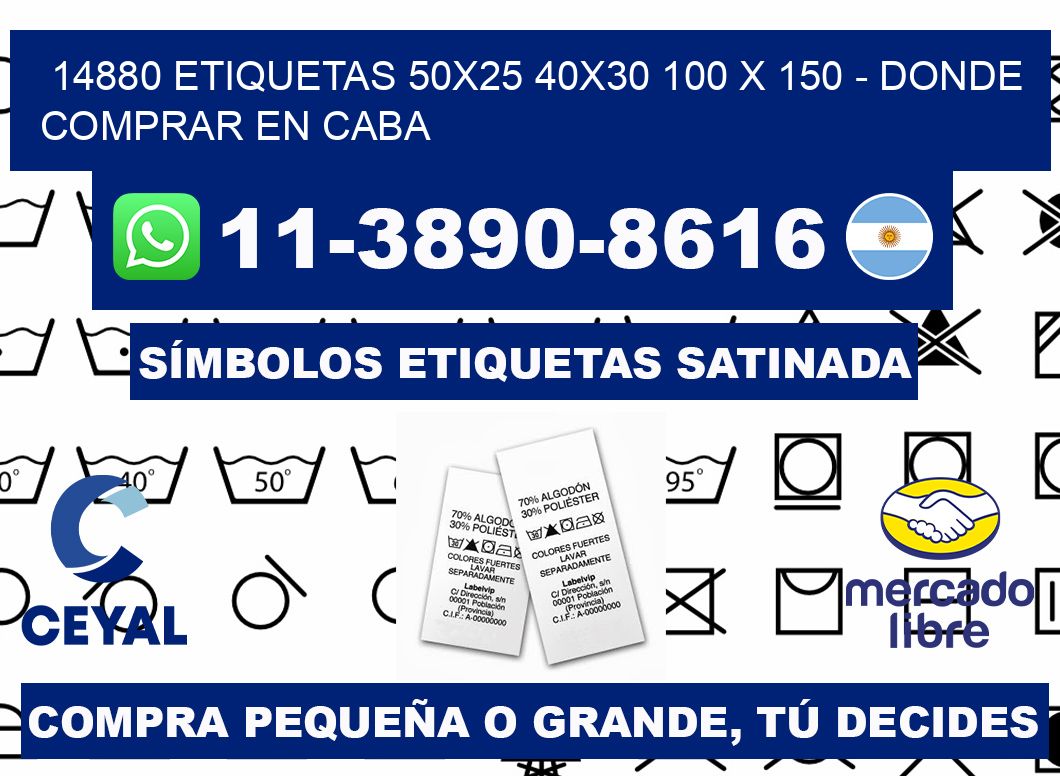 14880 etiquetas 50x25 40x30 100 x 150 - Donde Comprar en Caba