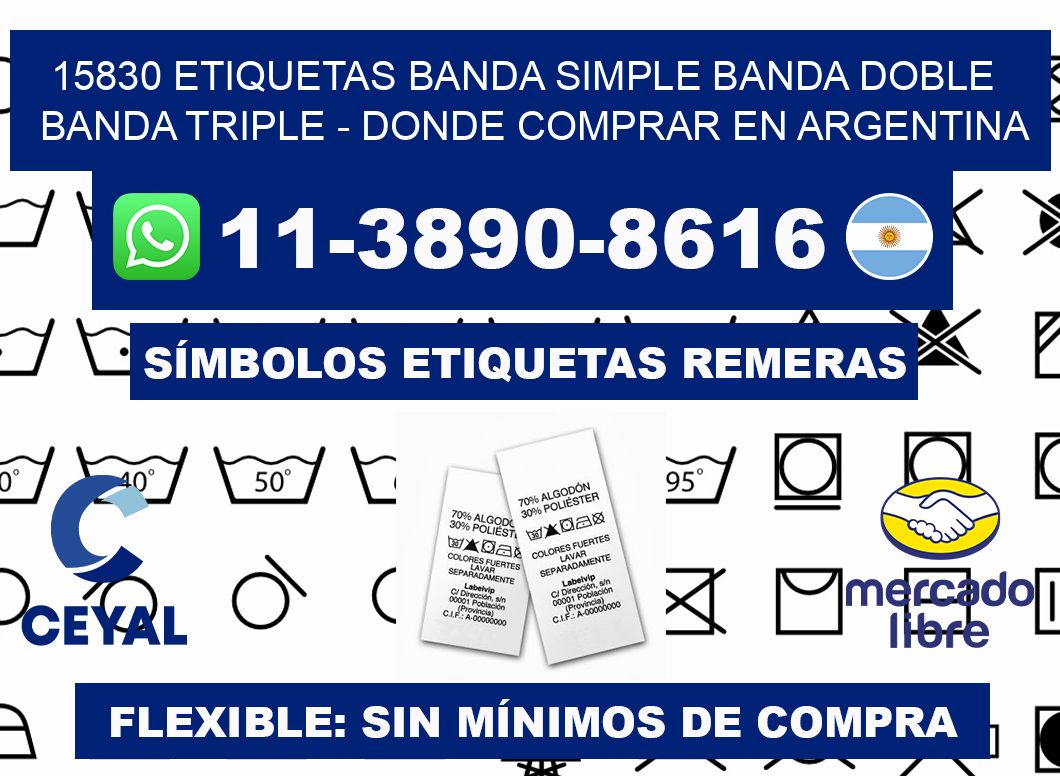 15830 etiquetas banda simple banda doble banda triple - Donde Comprar en Argentina