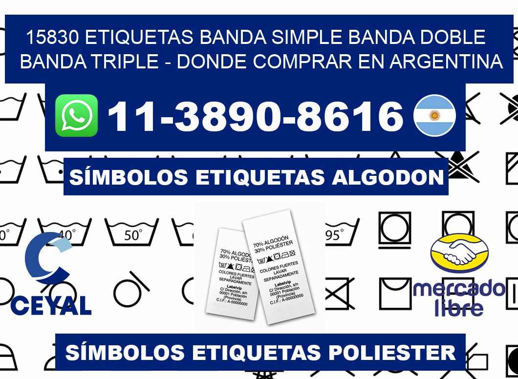 15830 etiquetas banda simple banda doble banda triple - Donde Comprar en Argentina