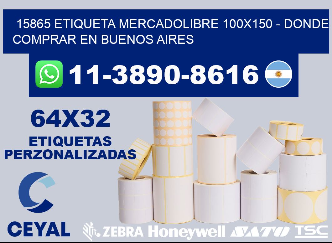 15865 etiqueta MercadoLibre 100x150 - Donde Comprar en Buenos Aires