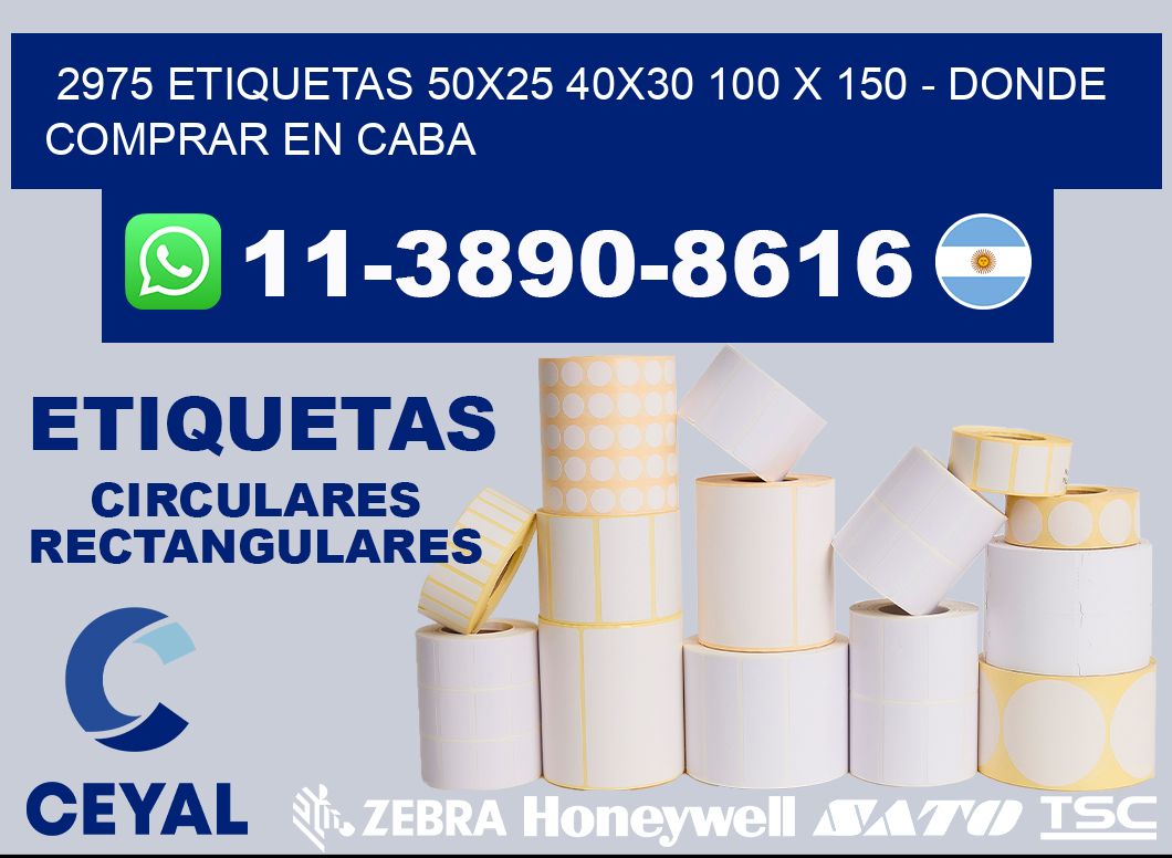 2975 etiquetas 50x25 40x30 100 x 150 - Donde Comprar en Caba