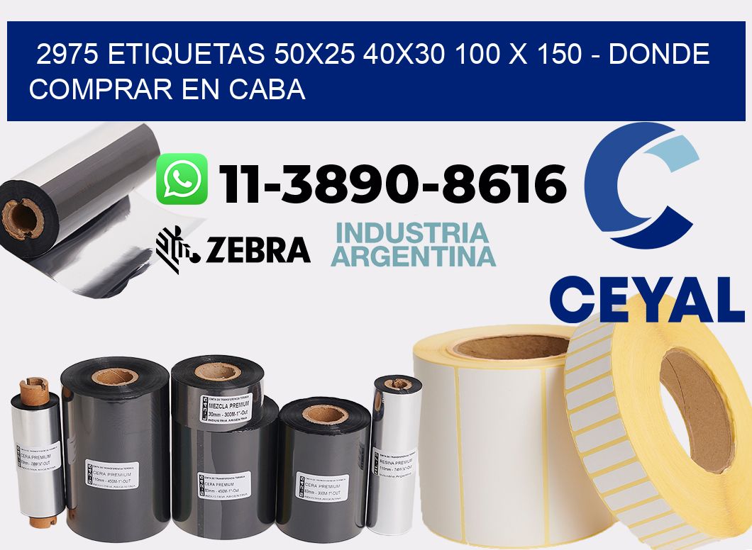 2975 etiquetas 50x25 40x30 100 x 150 - Donde Comprar en Caba