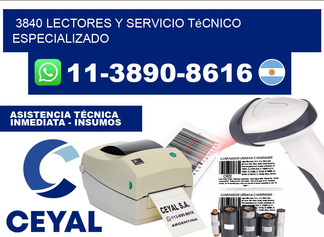 3840 Lectores y Servicio Técnico Especializado