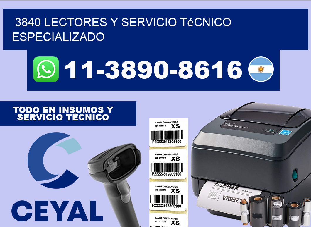 3840 Lectores y Servicio Técnico Especializado