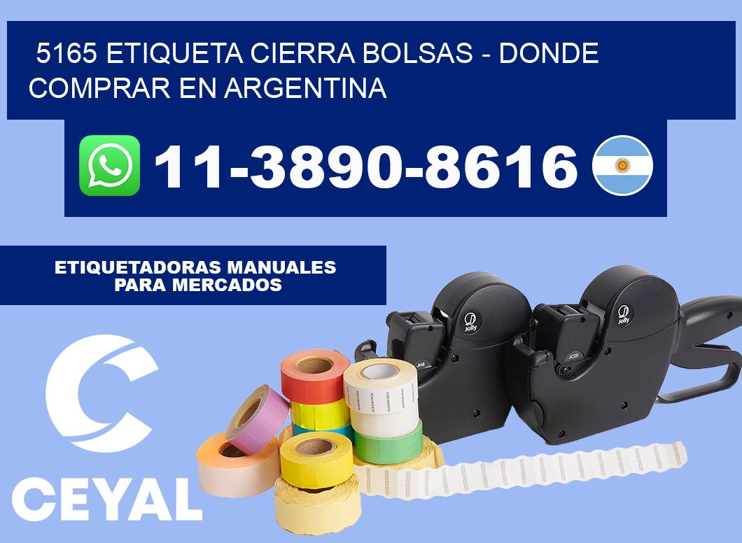5165 etiqueta Cierra Bolsas - Donde Comprar en Argentina