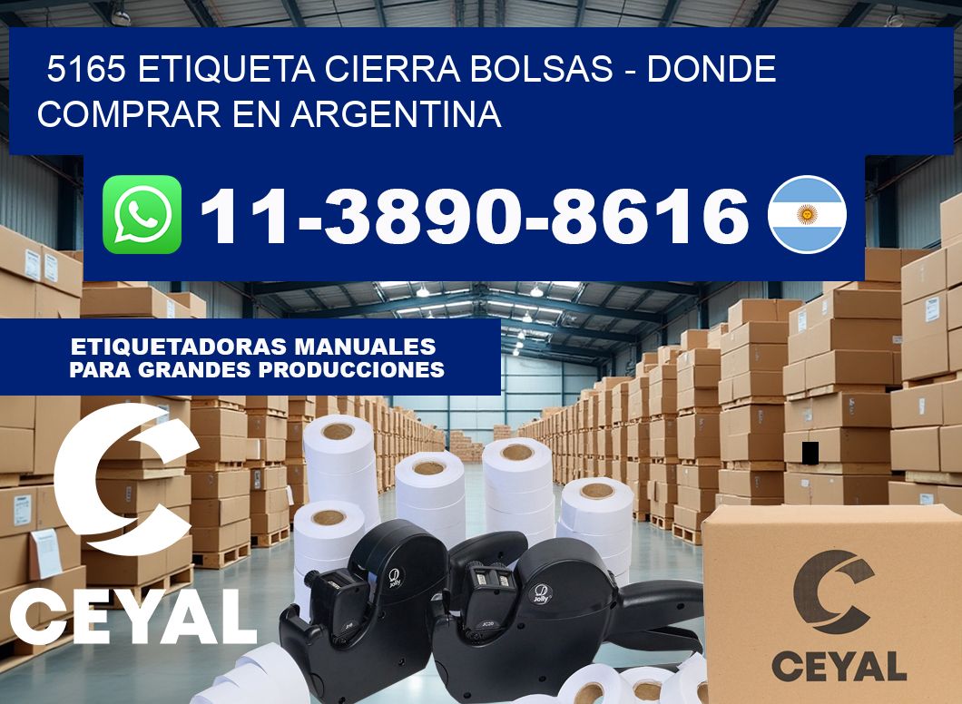5165 etiqueta Cierra Bolsas – Donde Comprar en Argentina
