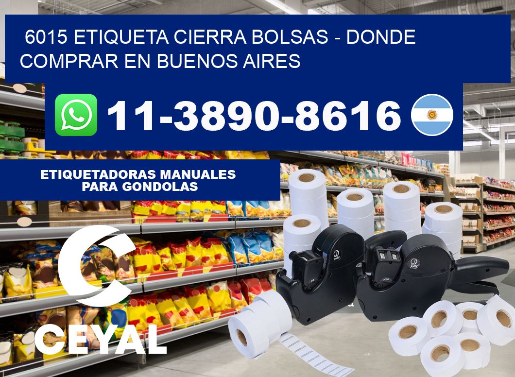 6015 etiqueta Cierra Bolsas - Donde Comprar en Buenos Aires