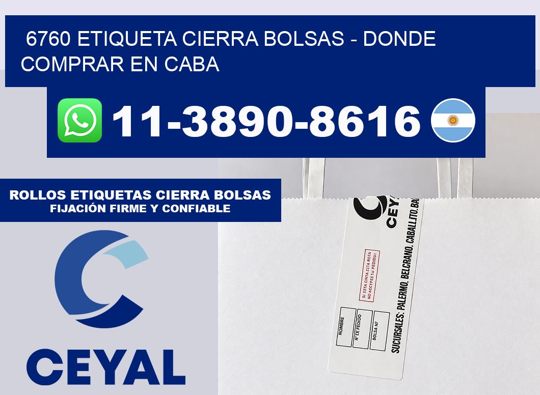 6760 etiqueta Cierra Bolsas – Donde Comprar en Caba