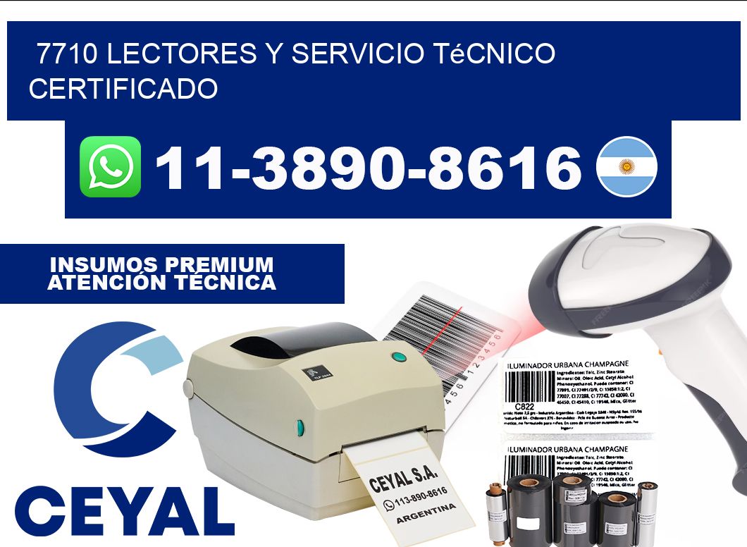 7710 Lectores y Servicio Técnico Certificado