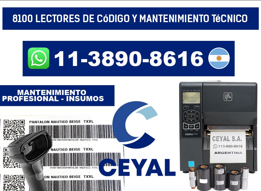 8100 Lectores de Código y Mantenimiento Técnico