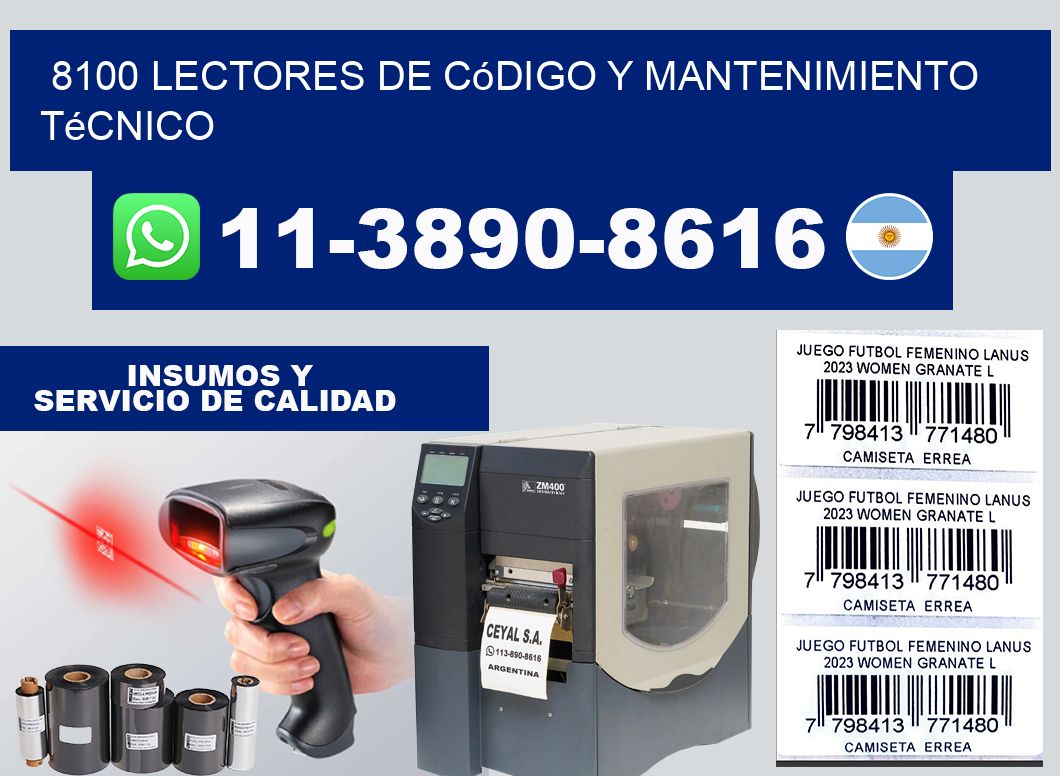 8100 Lectores de Código y Mantenimiento Técnico