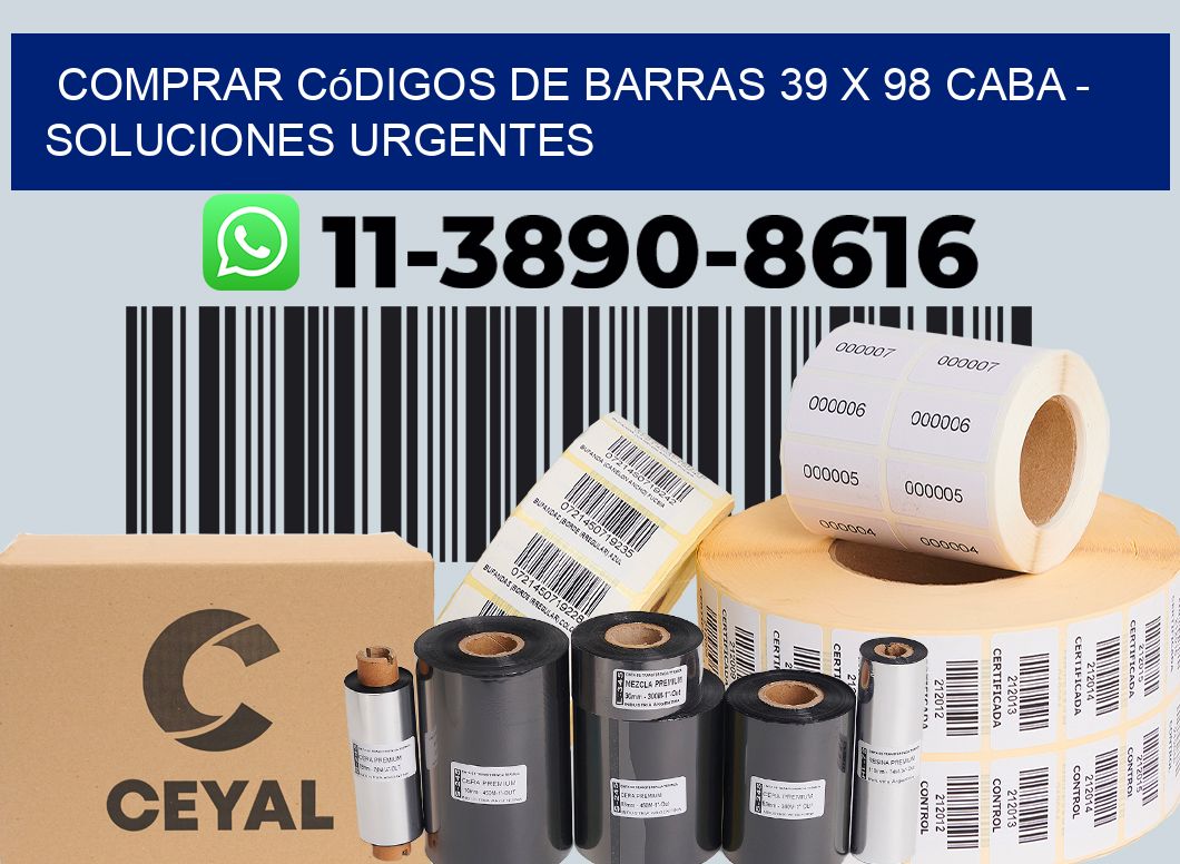 Comprar códigos de barras 39 x 98 CABA - soluciones urgentes