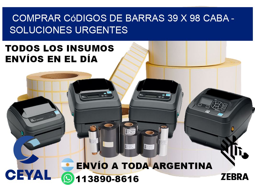 Comprar códigos de barras 39 x 98 CABA - soluciones urgentes