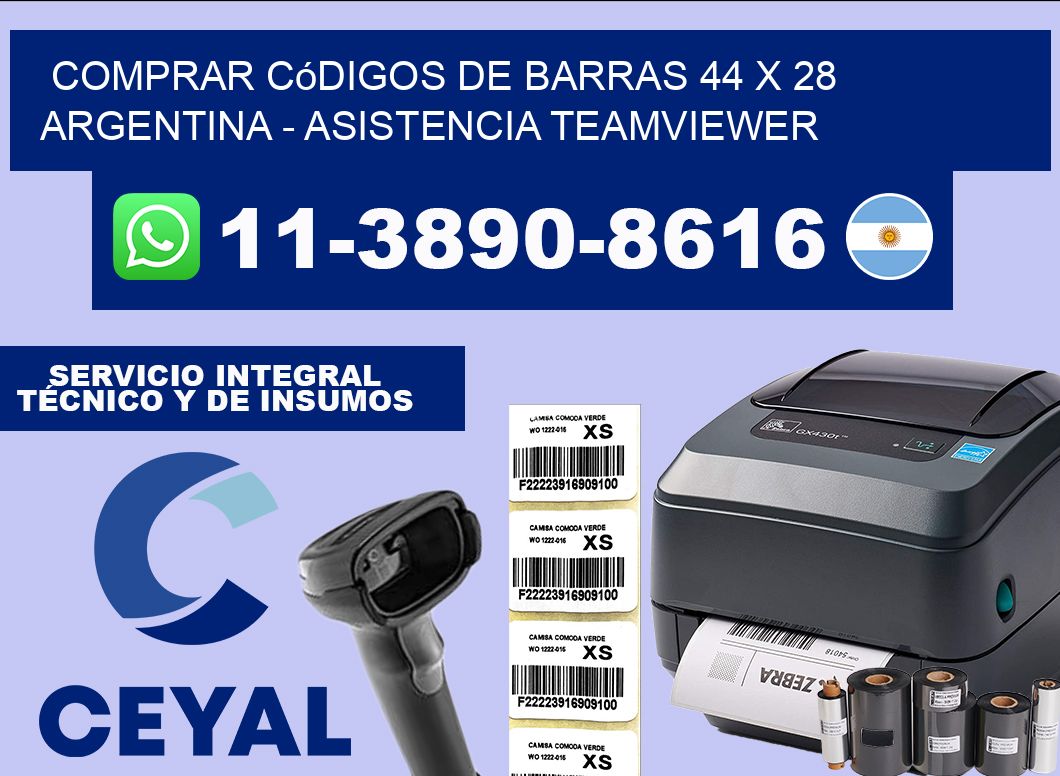 Comprar códigos de barras 44 x 28 argentina – asistencia teamviewer