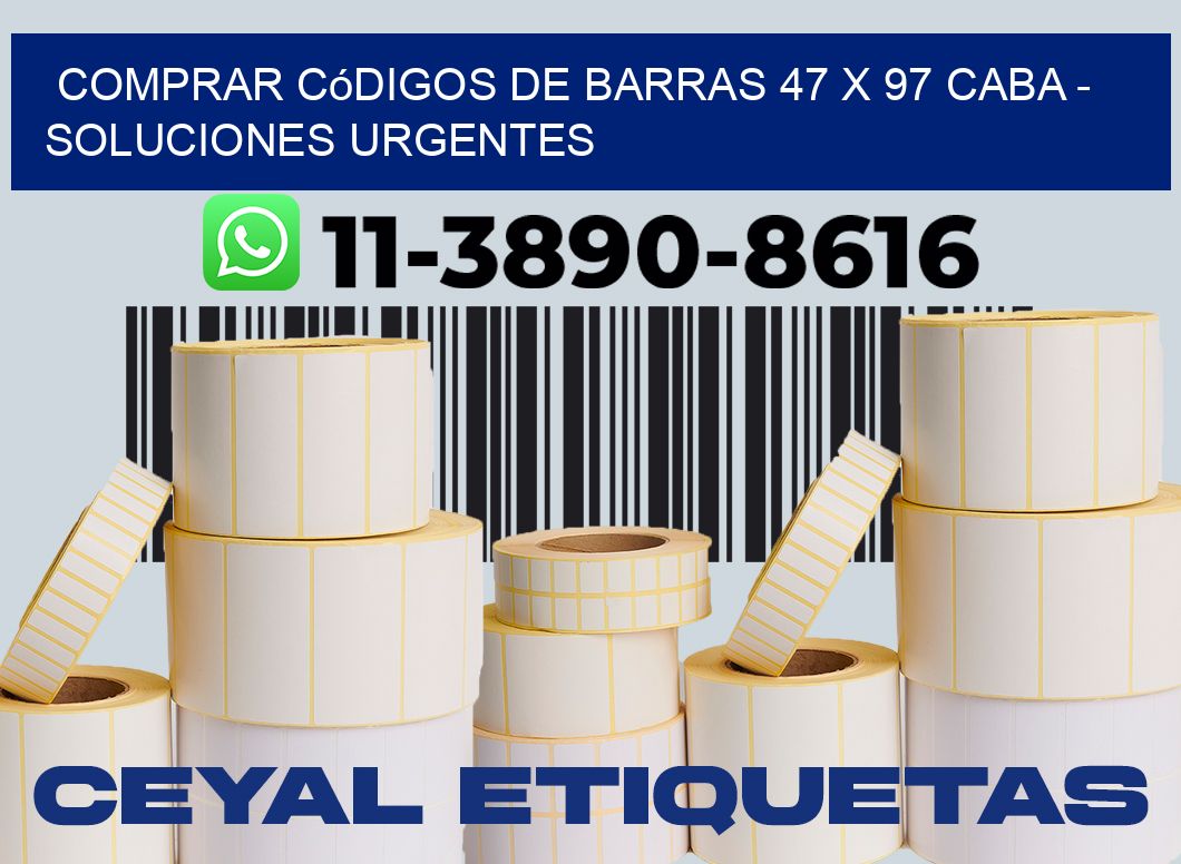 Comprar códigos de barras 47 x 97 CABA - soluciones urgentes