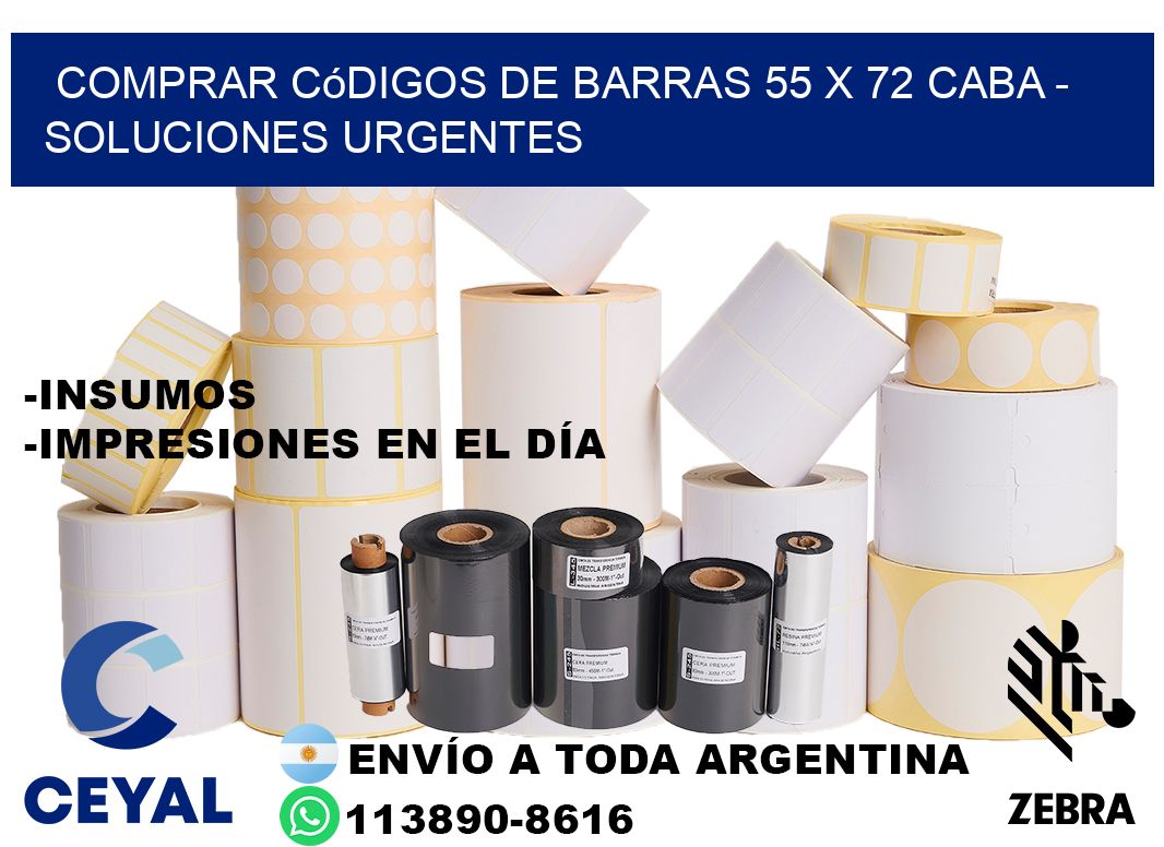 Comprar códigos de barras 55 x 72 CABA - soluciones urgentes