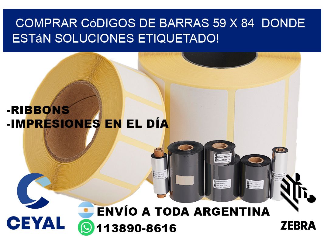 Comprar códigos de barras 59 x 84  donde están soluciones etiquetado!