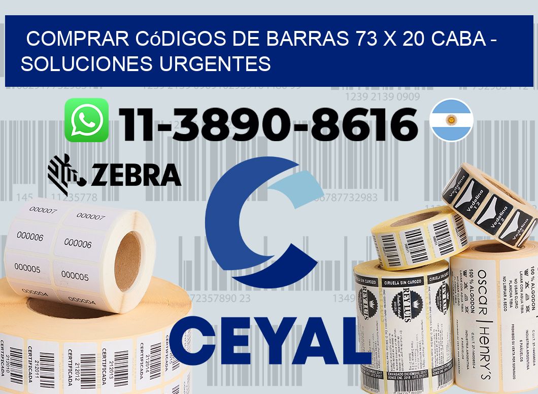 Comprar códigos de barras 73 x 20 CABA - soluciones urgentes