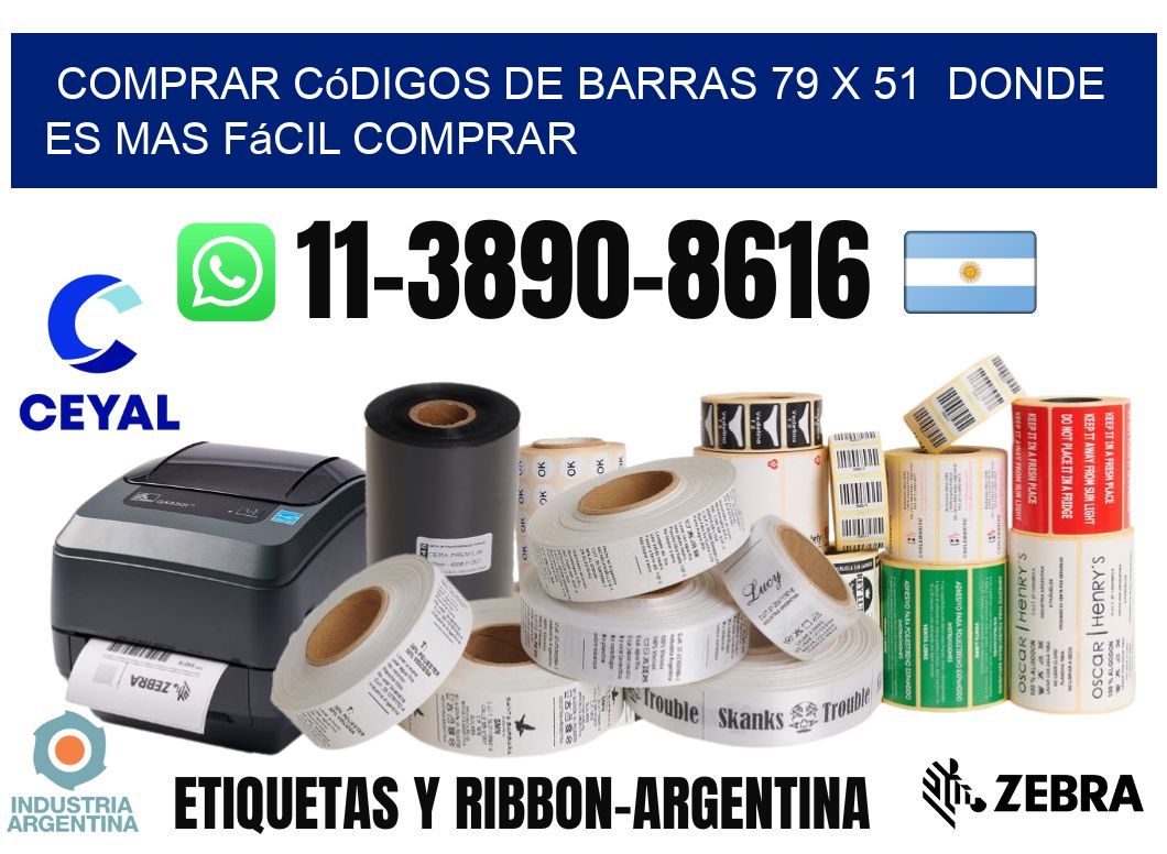 Comprar códigos de barras 79 x 51  Donde es mas fácil comprar
