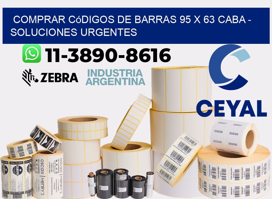 Comprar códigos de barras 95 x 63 CABA - soluciones urgentes