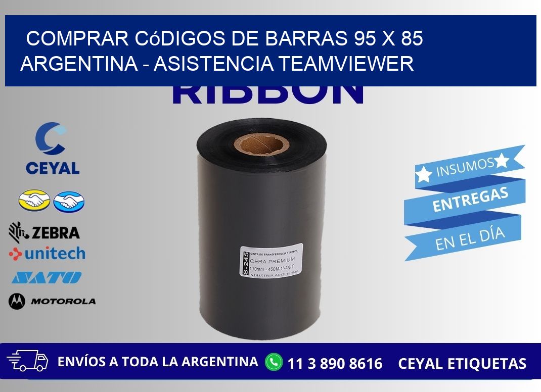 Comprar códigos de barras 95 x 85 argentina - asistencia teamviewer