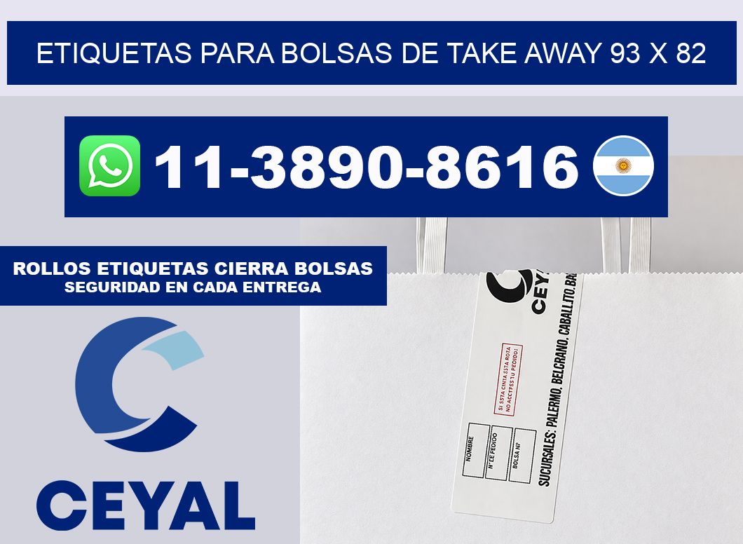 ETIQUETAS PARA BOLSAS DE TAKE AWAY 93 x 82