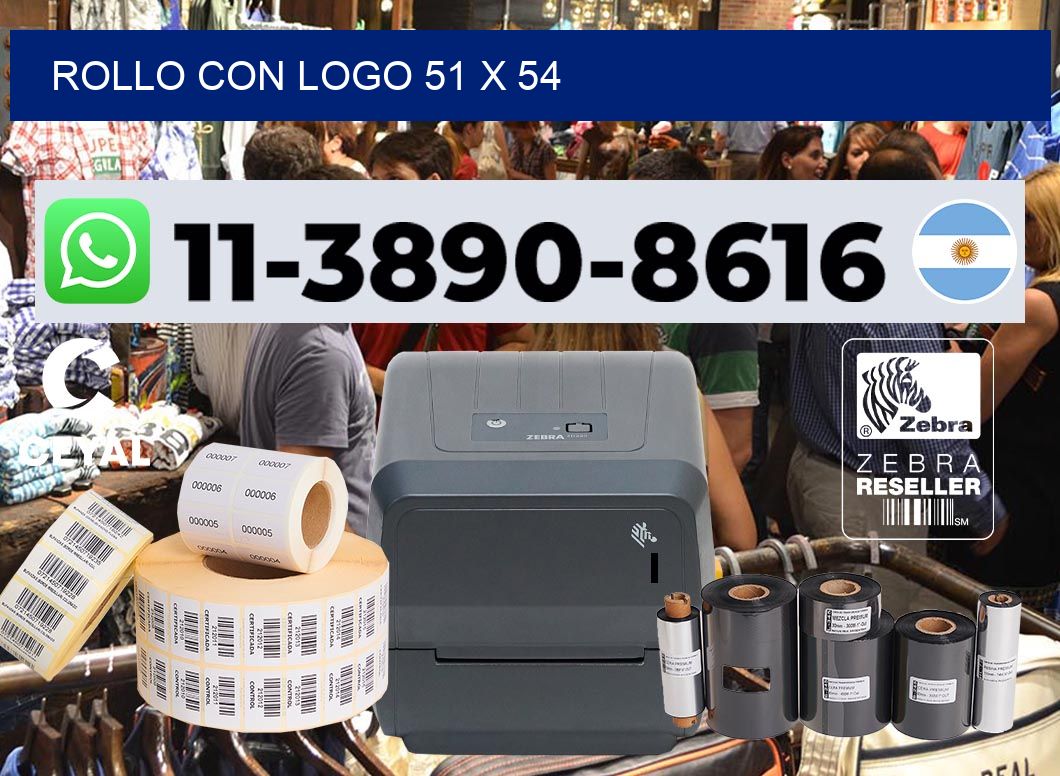 Rollo con logo 51 x 54