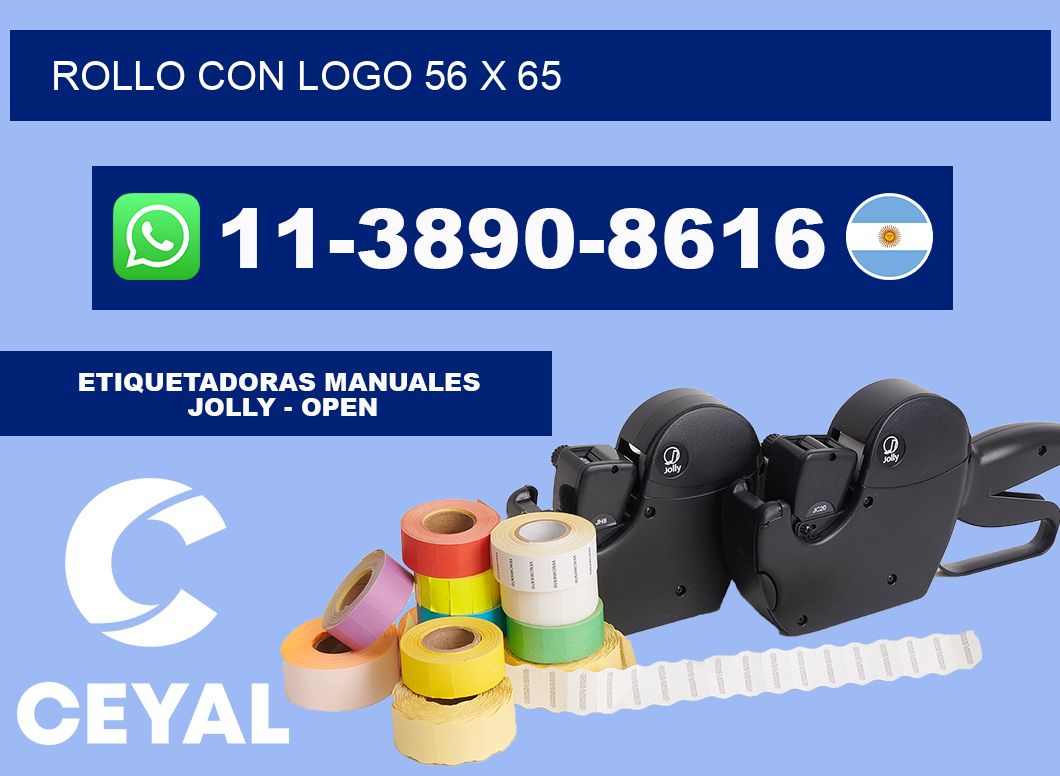 Rollo con logo 56 x 65