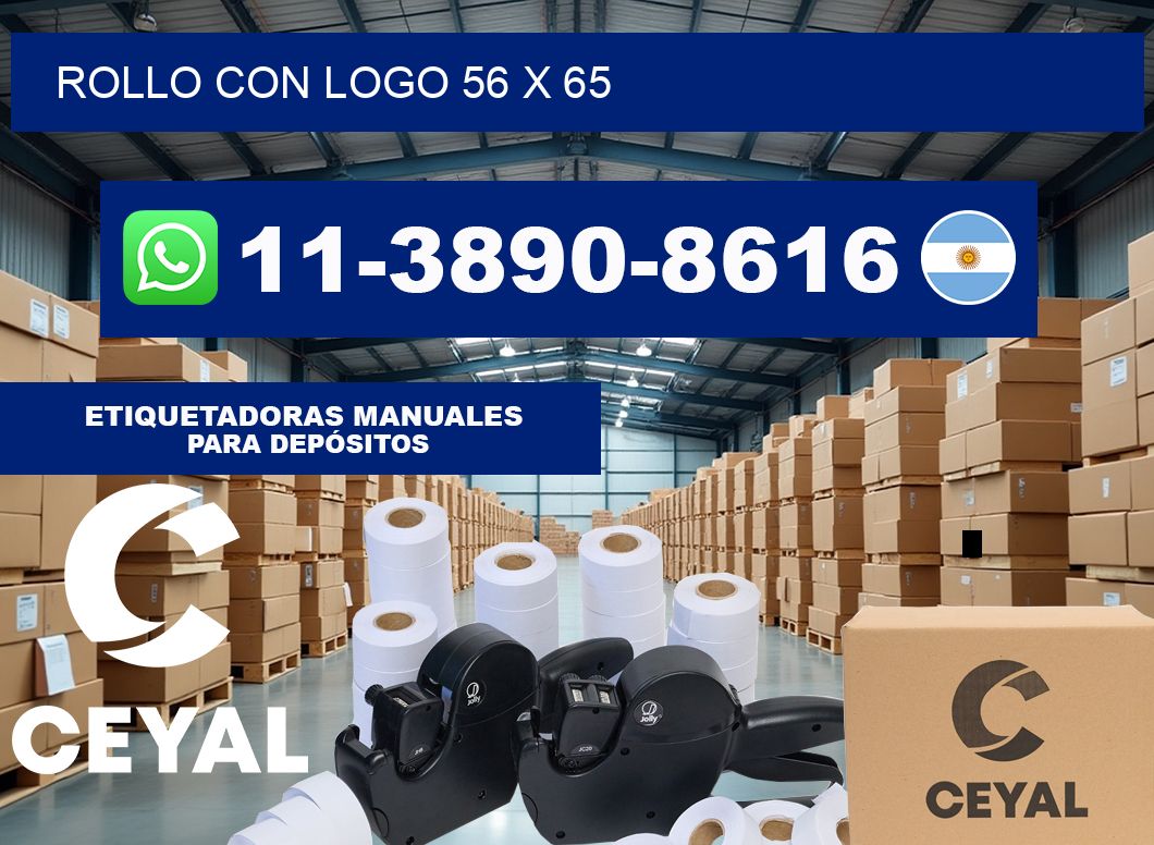 Rollo con logo 56 x 65