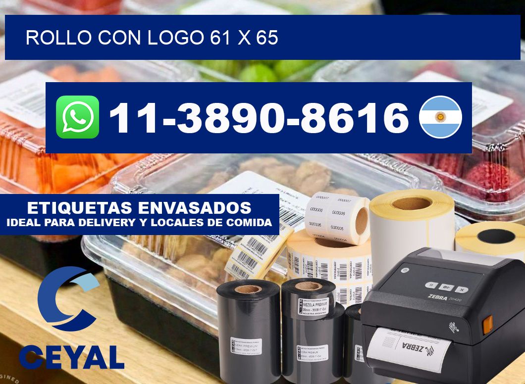 Rollo con logo 61 x 65
