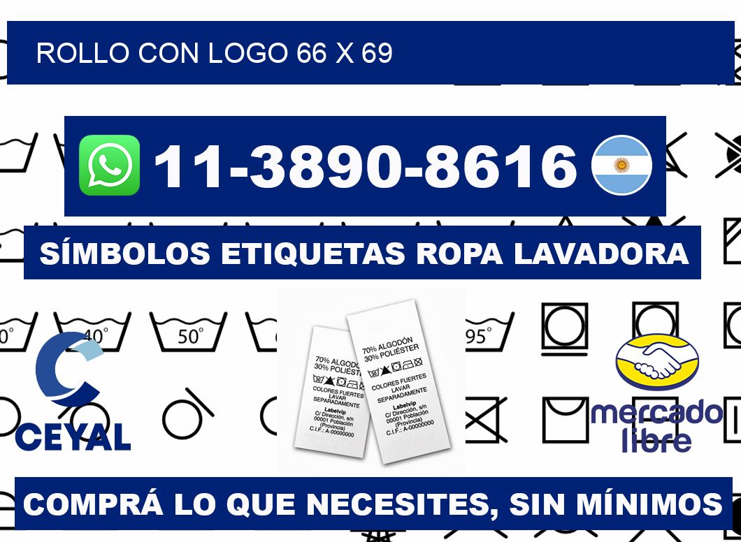Rollo con logo 66 x 69