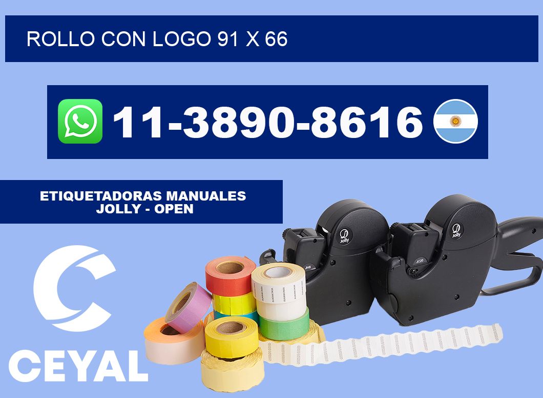 Rollo con logo 91 x 66