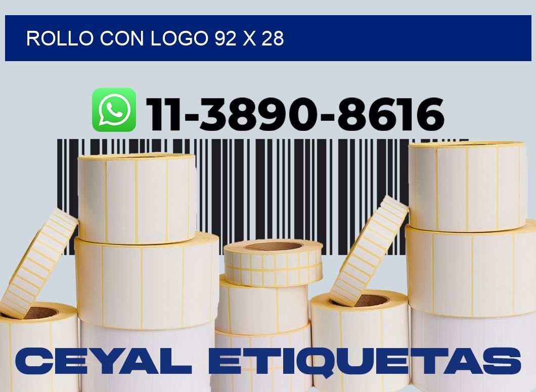 Rollo con logo 92 x 28