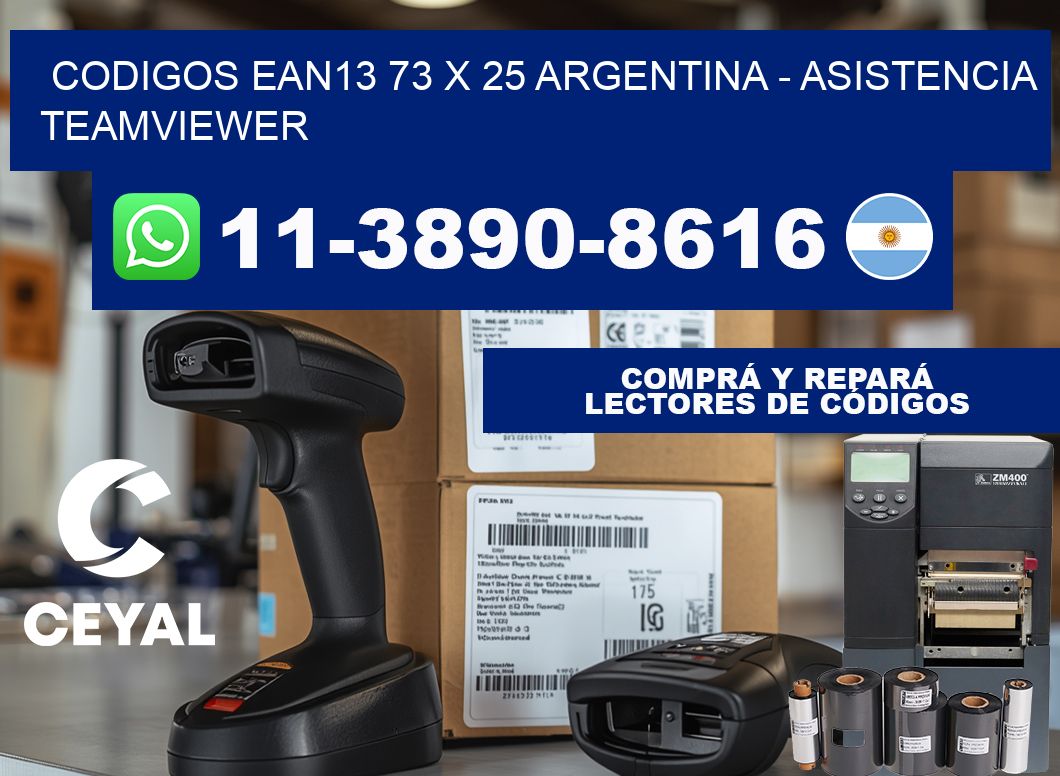 codigos ean13 73 x 25 argentina - asistencia teamviewer